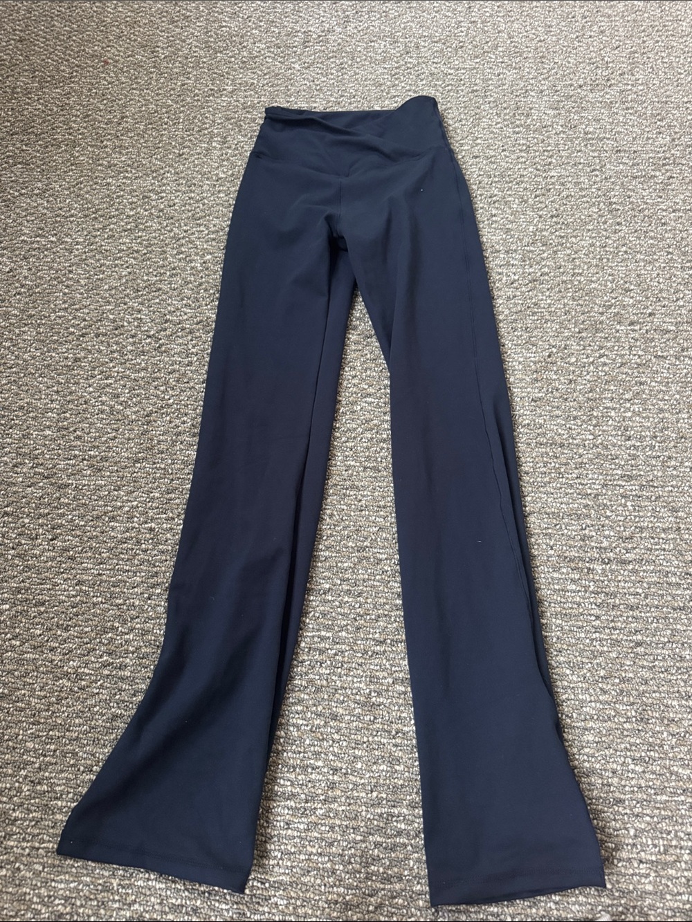 High-Waist navy Flare Leg Pants - Women